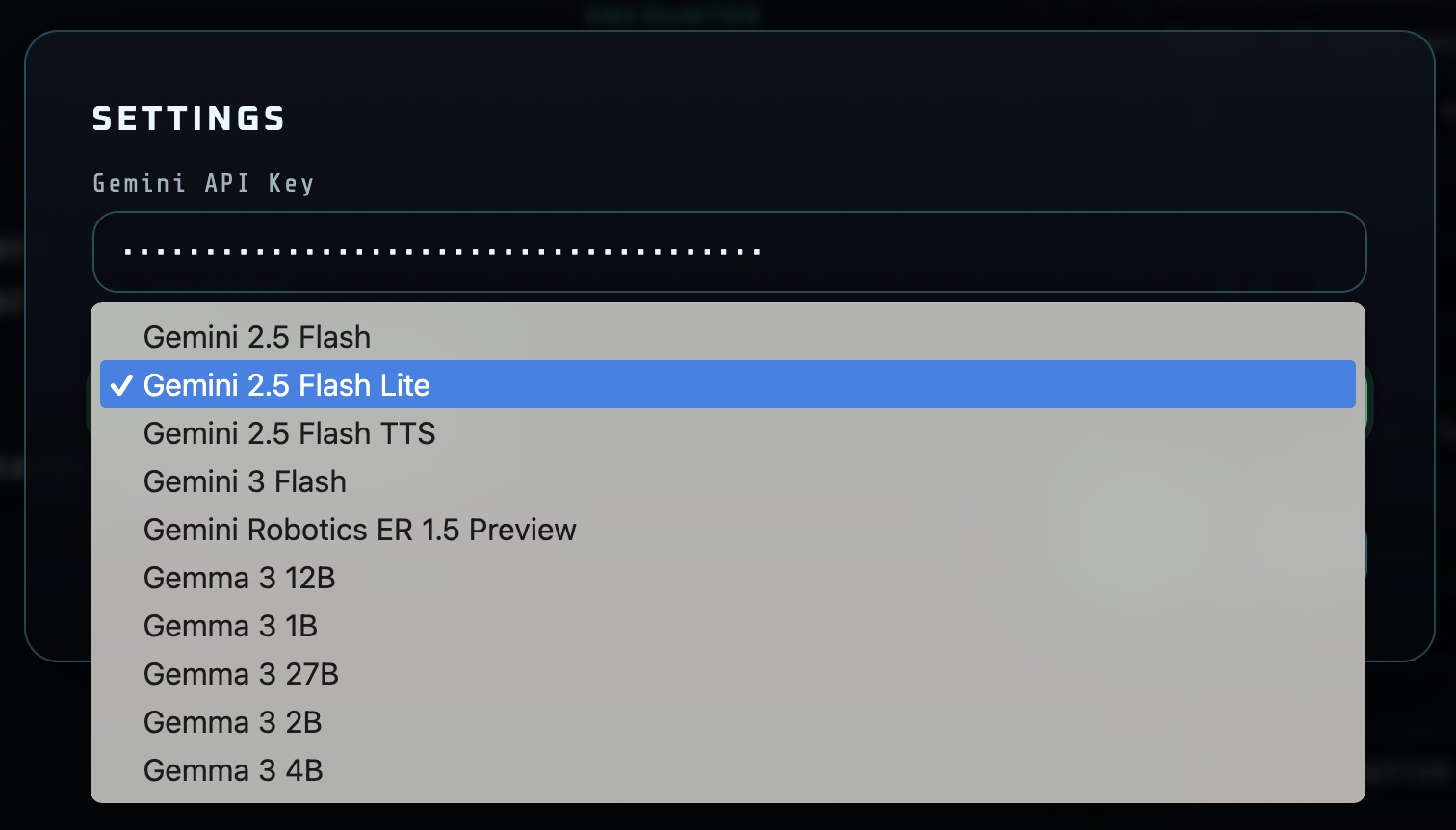 Choose AI Model