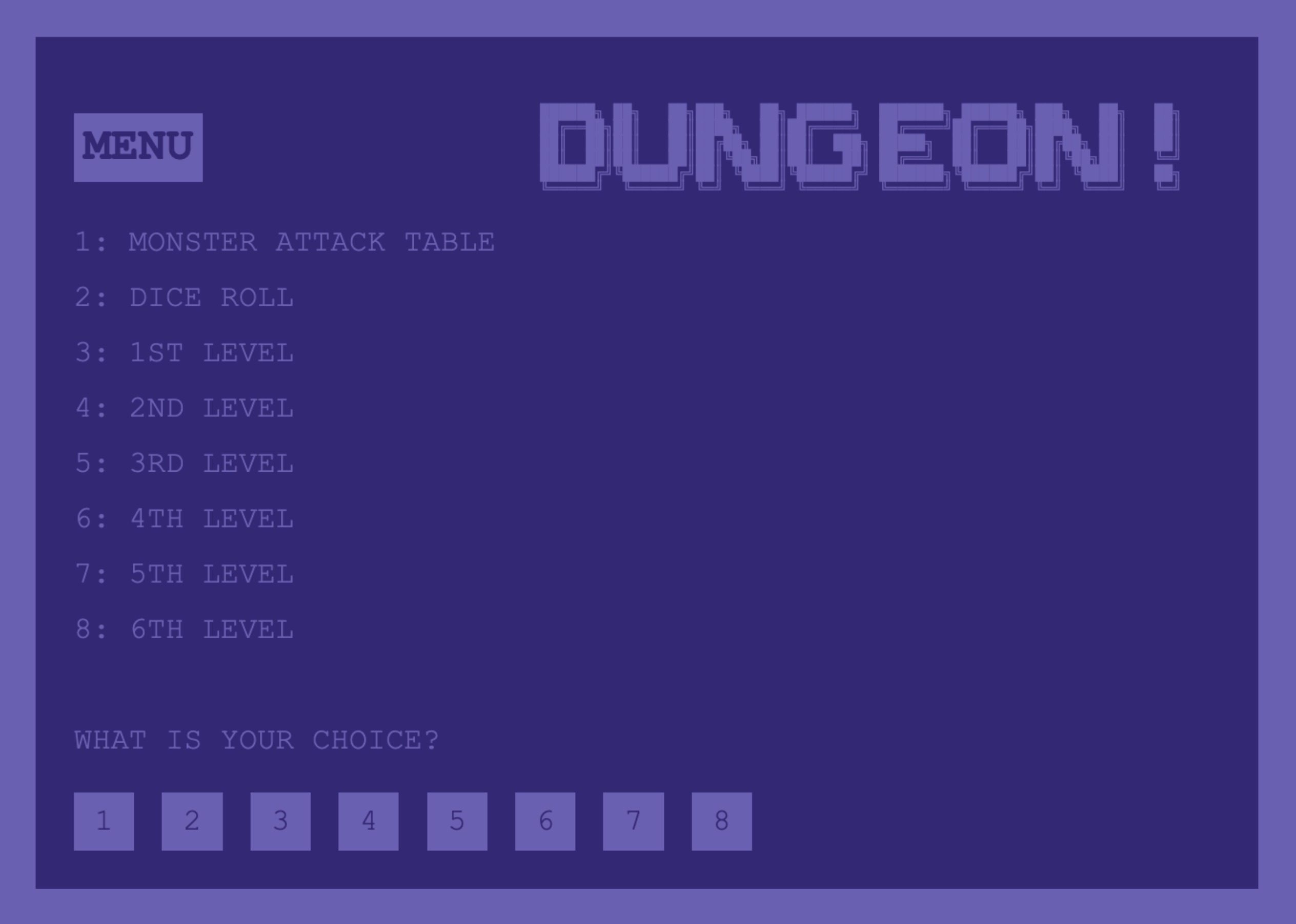 C64 Dungeon Helper! cell